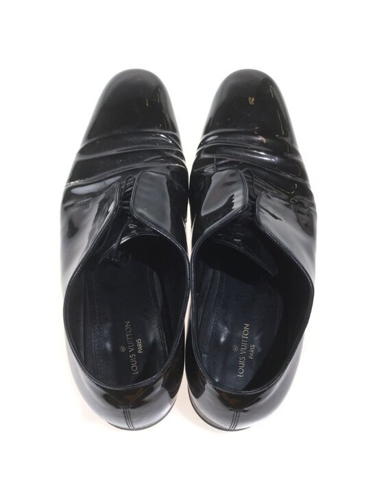 Louis Vuitton Vendome Line Derby Monogram Dress Shoes Business Enamel Black main image 6